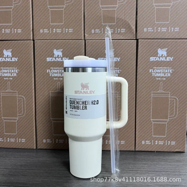 American version of Stanyl thermos car 40oz ice pound cup cold cup ins large capacity water cup straw cup - Image 2