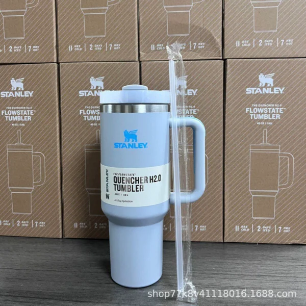 American version of Stanyl thermos car 40oz ice pound cup cold cup ins large capacity water cup straw cup - Image 4