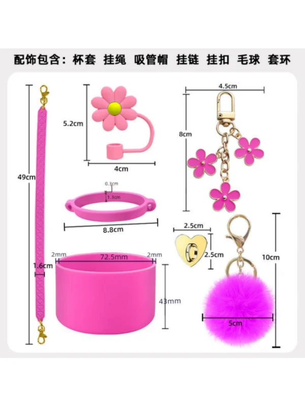 STANLEY Cup Accessories Set Stanley Thermal Cup Straw Cap Cap Stanley Water Cup Protection Set Decorative Hanging Rope - Image 2