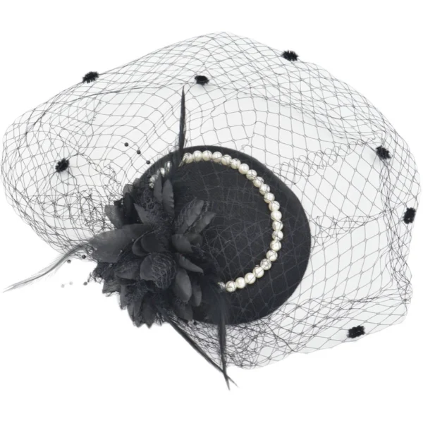 Church Hat Fascinator Hat Bibi Hat Hair Accessories for Women Bridal Hair Accessories - Image 5
