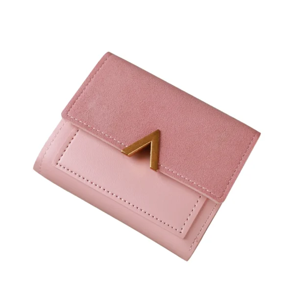 New small wallet for women short three-fold thin Korean version personalized student cute mini coin wallet card bag - Image 5