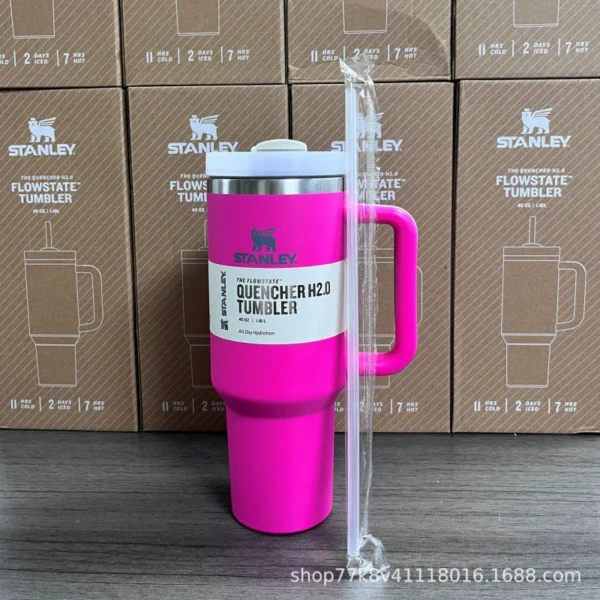 American version of Stanyl thermos car 40oz ice pound cup cold cup ins large capacity water cup straw cup - Image 3