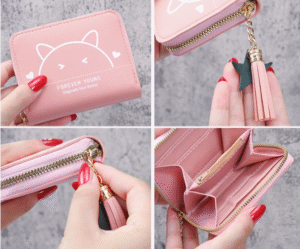 cute wallet kawaii kitten yaounde zith zipper wallets in Cameroon