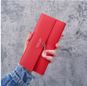 red wallet in yaounde, wallets with zippers for women