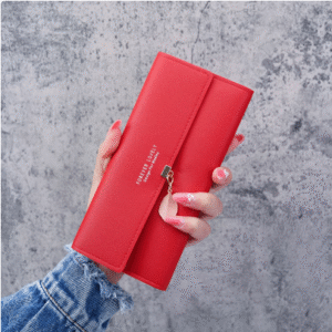 red wallet in yaounde, wallets with zippers for women
