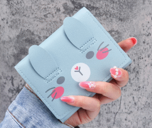 cute kawaii small kitten wallet sky blue for women Yaounde Douala Cameroon